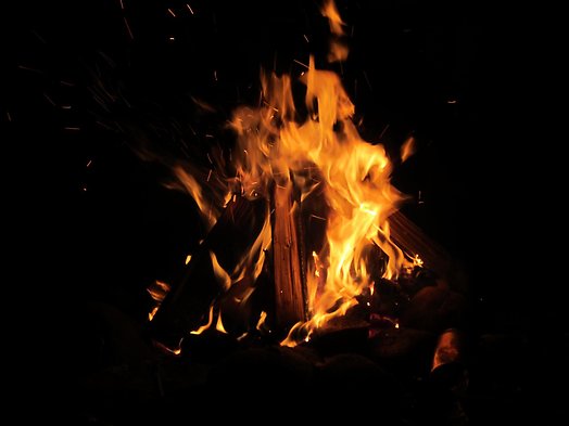 Bild på eld