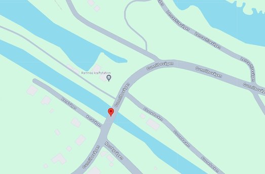 karta på bro i Ramnäs